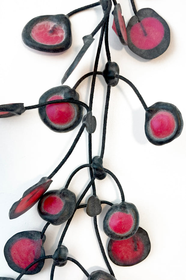 Annemieke Broenink Dubbel Dot Necklace Bright Pink