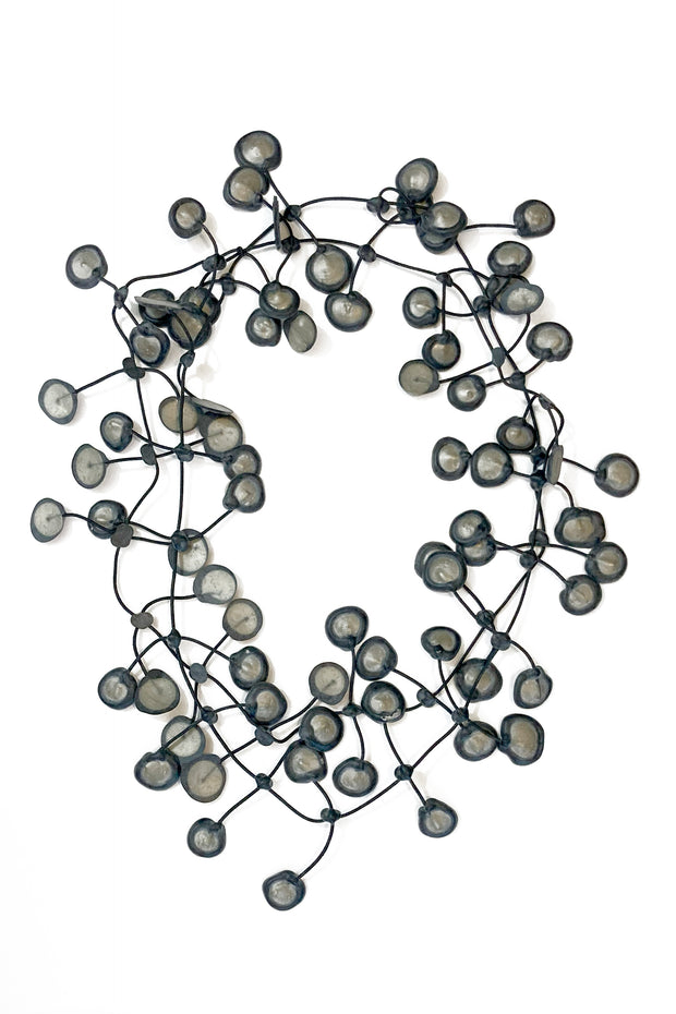 Annemieke Broenink Dubbel Dot Necklace Mouse Grey