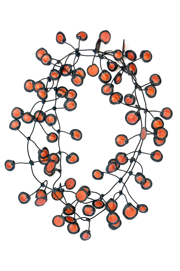 Annemieke Broenink Dubbel Dot Necklace Pumpkin