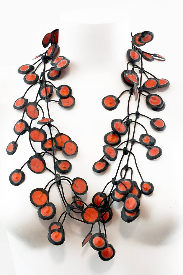 Annemieke Broenink Dubbel Dot Necklace Pumpkin