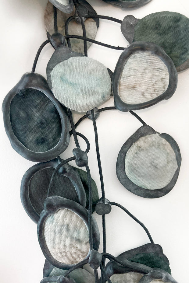Annemieke Broenink Ink Fabric Necklace Mouse Grey