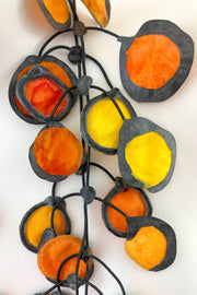 Annemieke Broenink Ink Fabric Necklace Pumpkin