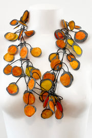 Annemieke Broenink Ink Fabric Necklace Pumpkin