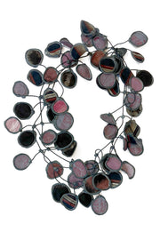 Annemieke Broenink Vintage Kimono Necklace Eggplant