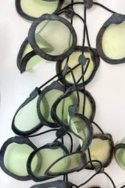 Annemieke Broenink Transparent Leaf Necklace Chartreuse