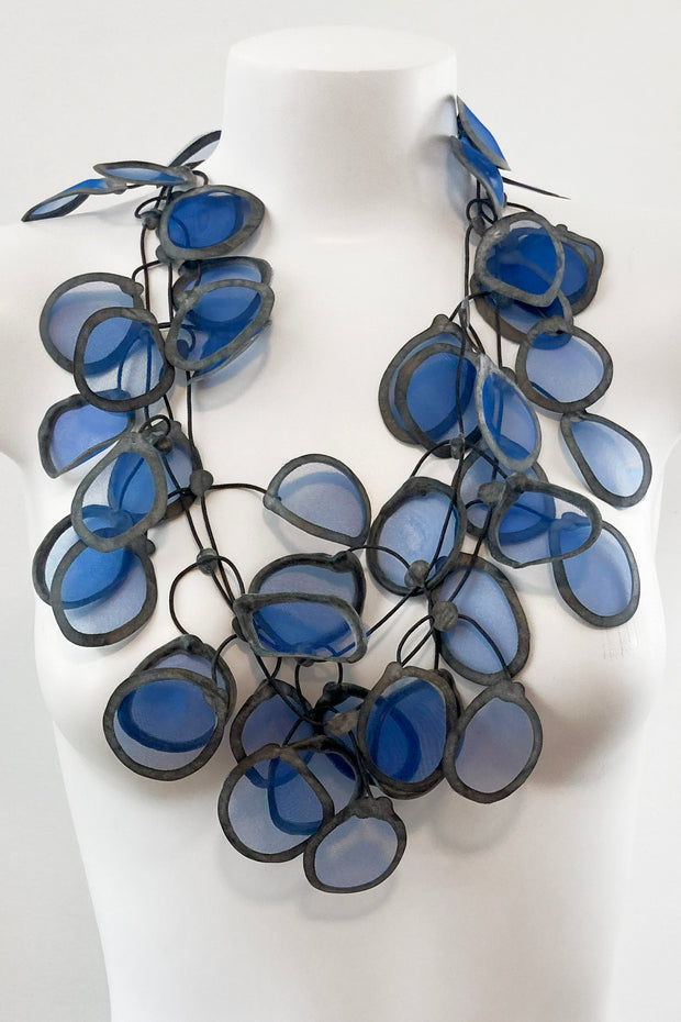 Annemieke Broenink Transparent Leaf Necklace Jeans