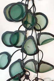 Annemieke Broenink Transparent Leaf Necklace Olive