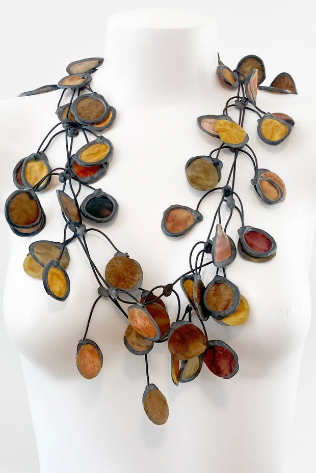 Annemieke Broenink Ink Fabric Necklace Earth