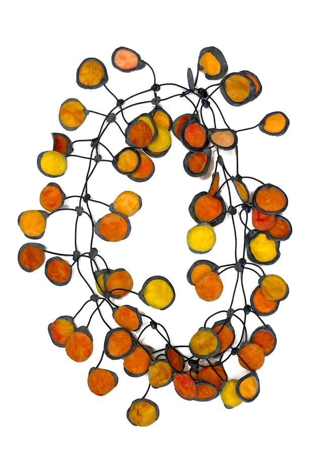 Annemieke Broenink Ink Fabric Necklace Pumpkin