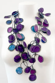 Annemieke Broenink Ink Fabric Necklace Purple