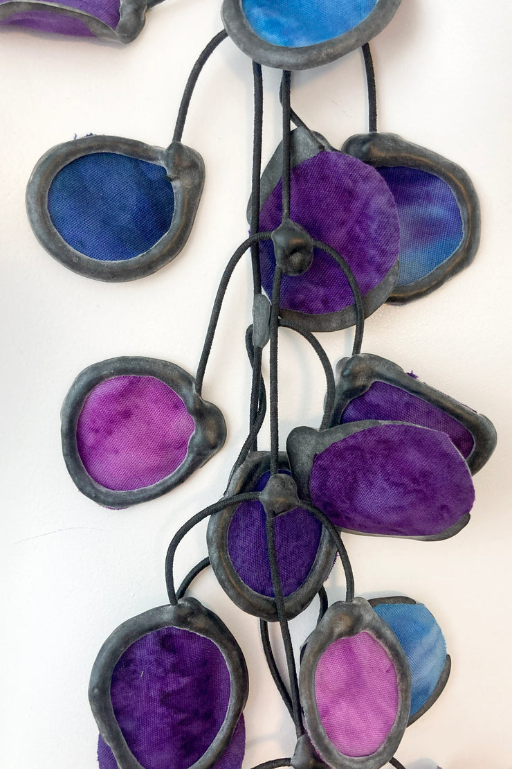 Annemieke Broenink Ink Fabric Necklace Purple