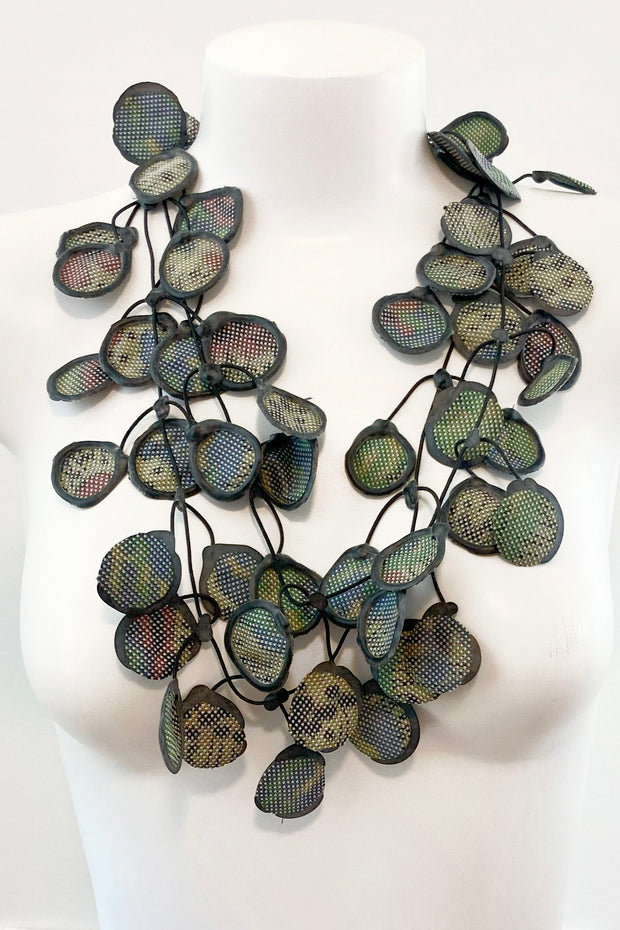 Annemieke Broenink Vintage Kimono Necklace Olive