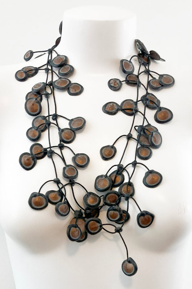 Annemieke Broenink Dubbel Dot Necklace Earth