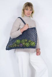 Apple Green Duck Jute String Shopper Bag