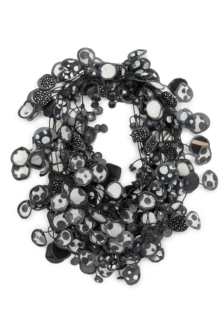 Annemieke Broenink Pop Dot Pearl Necklace Black