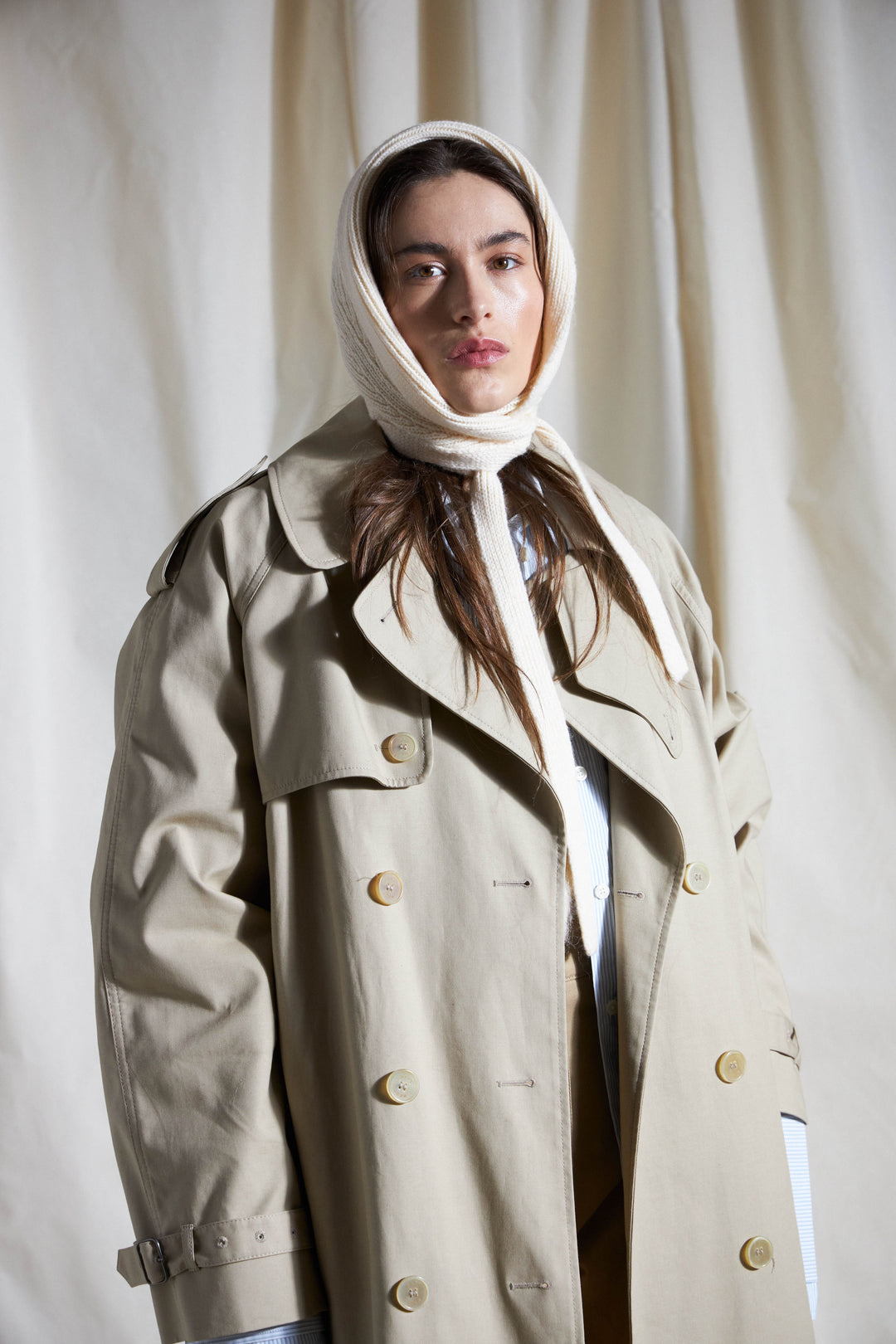 ​BAREN ケアキャップ SCARF HAT M Flower-Beige Beck_Sondergaard_AW242836_1080
