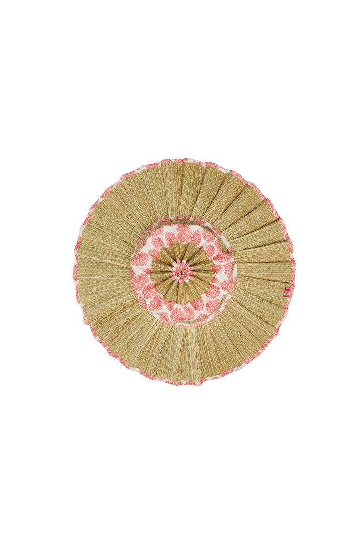 Lorna Murray x Kathy Hilton Ladies Luxe Maxi Capri Hat Coral