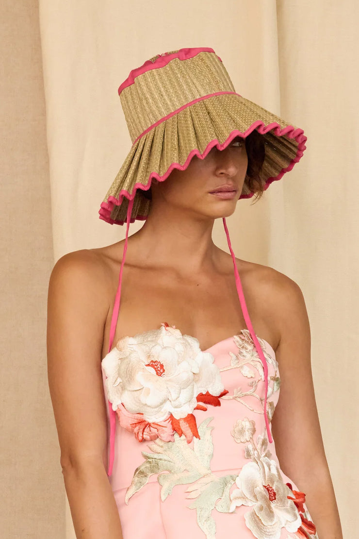 Lorna Murray Ladies Island Maxi Capri Hat Flamingo