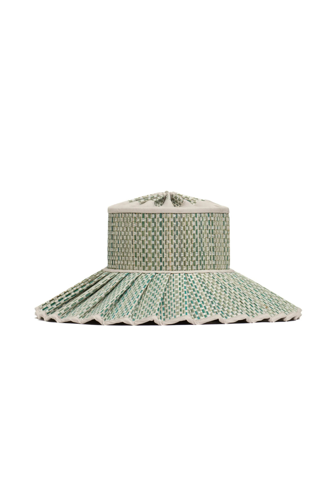 Urban newest FALKENBERG Hat - Marimekko lined with Certified Organic Cotton Green Stripes