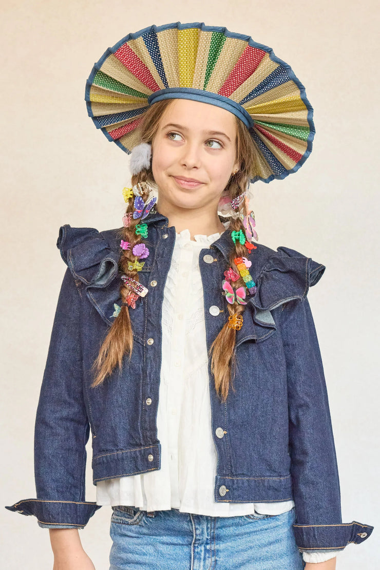 Lorna Murray x Kathy Hilton Child Luxe Capri Hat Sun Bathe Denim