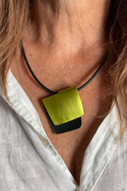 Fink Design Cube Necklace Lime/Black