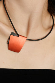 Fink Design Cube Necklace Red/Black