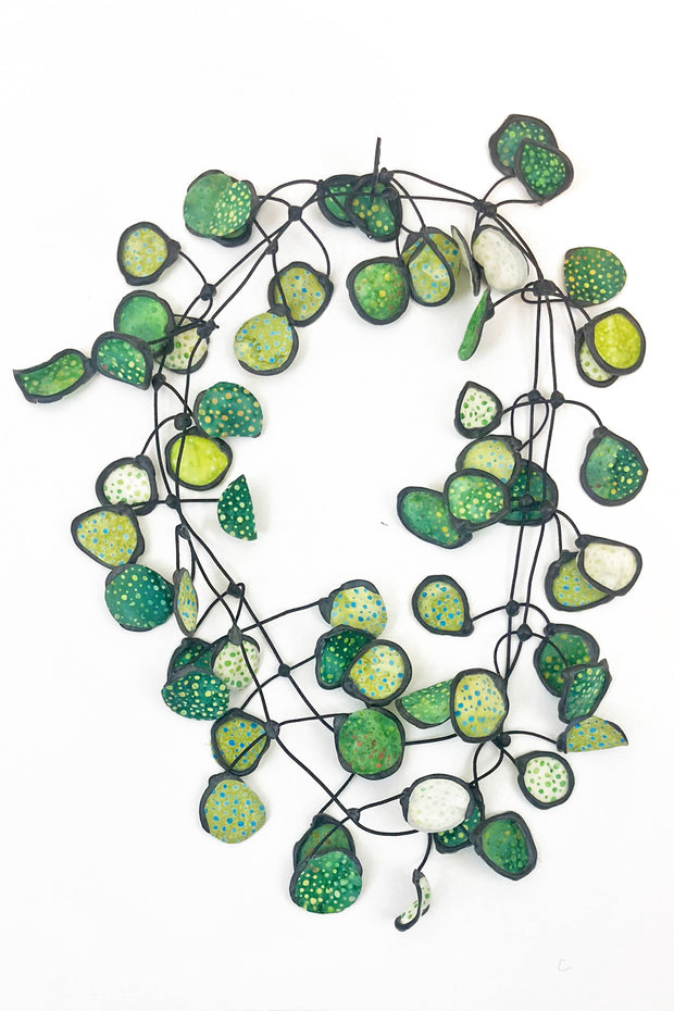 Annemieke Broenink Batiq Necklace Chartreuse