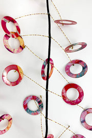 Takara Kinetic Circles Necklace Pink