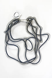 Rosalba Galati Eterea 4-Strand Steel Necklace Dark Blue