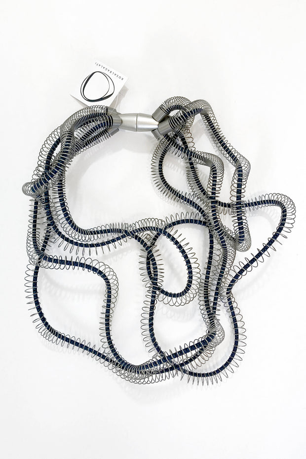Rosalba Galati Eterea 4-Strand Steel Necklace Dark Blue