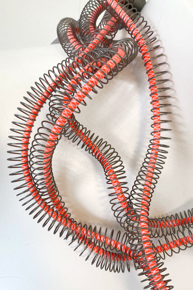 Rosalba Galati Eterea 4-Strand Steel Necklace Fluorescent Orange