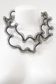 Rosalba Galati Eterea Long Steel Necklace Blue