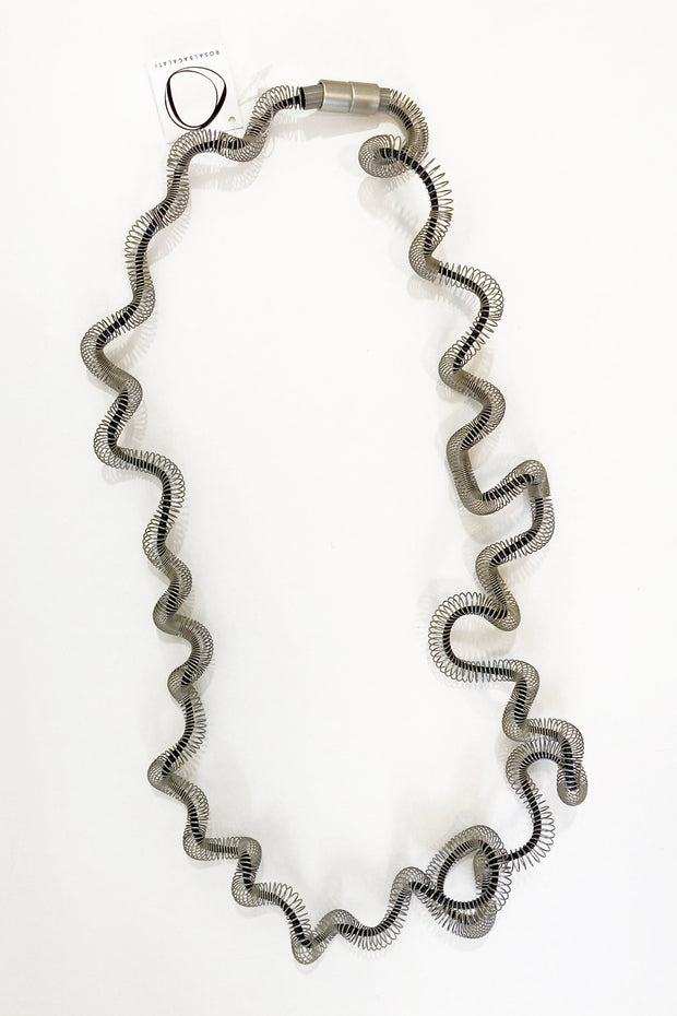 Rosalba Galati Eterea Long Steel Necklace Blue