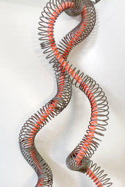 Rosalba Galati Eterea Long Steel Necklace Fluorescent Orange