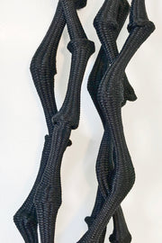 Rosalba Galati Spider Long Knot Fabric Necklace Black