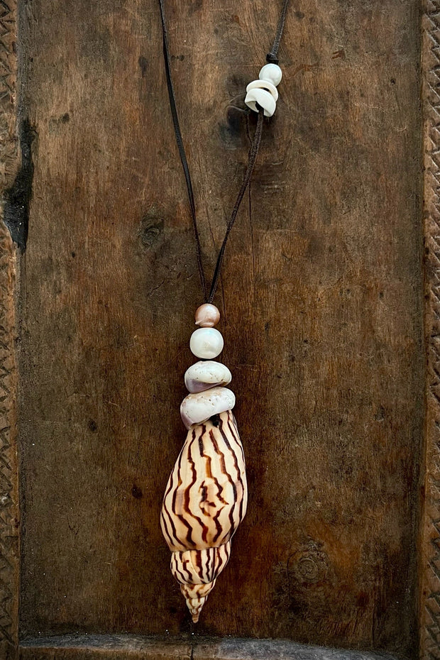 Beached Treasures Volute Shell Necklace