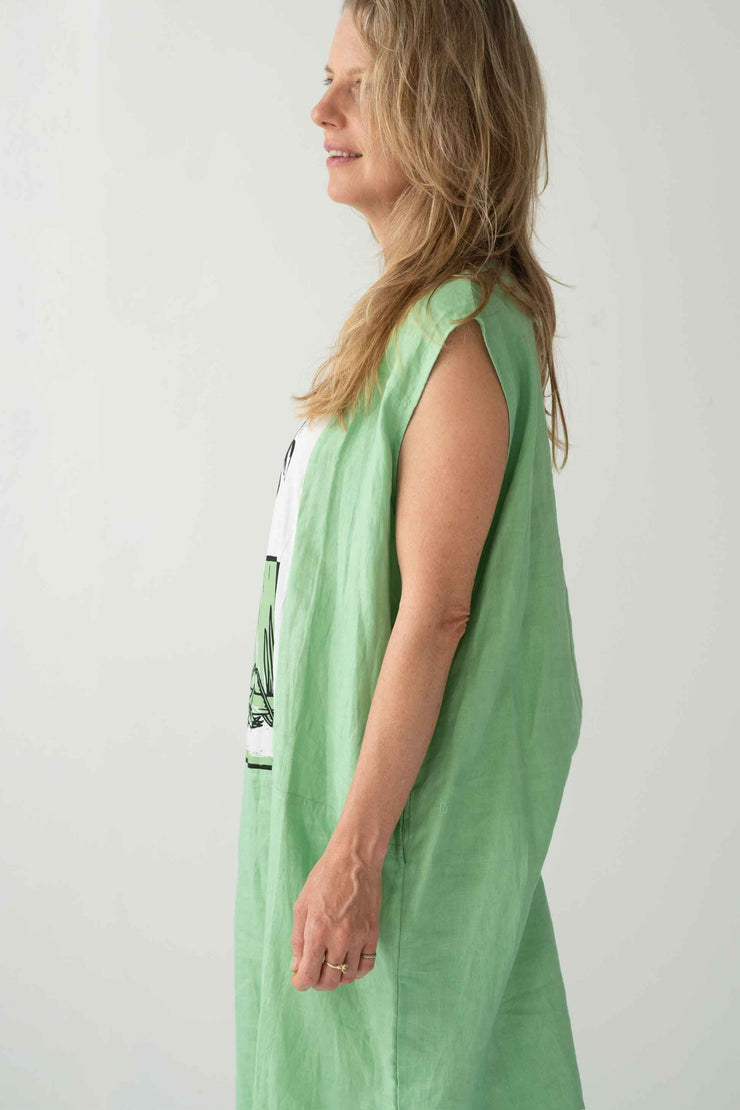 Lazybones Greengage Dress