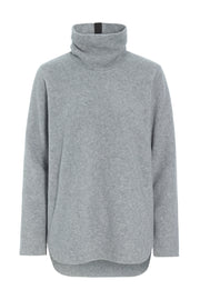 Henriette Steffensen High Neck Fleece Blouse Light Grey | 1348