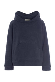 Henriette Steffensen Fleece Hoodie Evening Blue | 1383