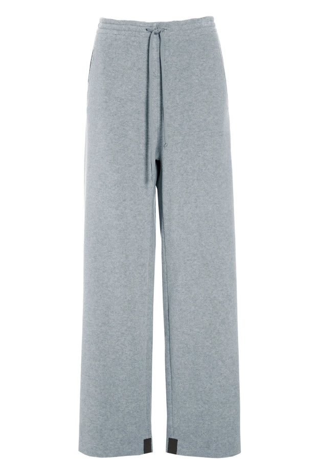 Henriette Steffensen Fleece Flare Trousers Light Grey | 2116