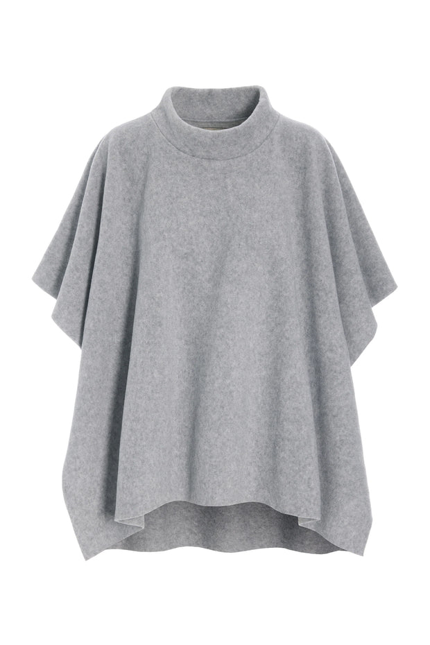 Henriette Steffensen Fleece Poncho Light Grey | 4126