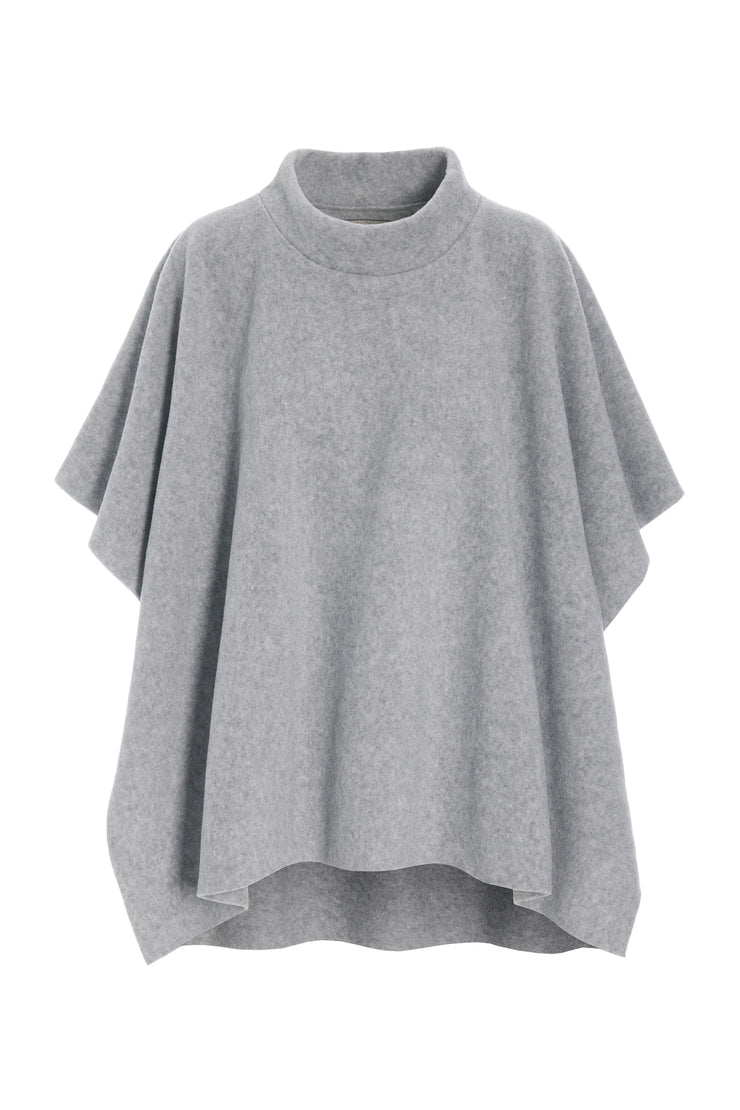 Henriette Steffensen Fleece Poncho Light Grey | 4126