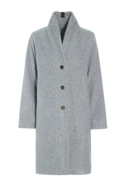 Henriette Steffensen Fleece Coat Double Layer Light Grey | 7165