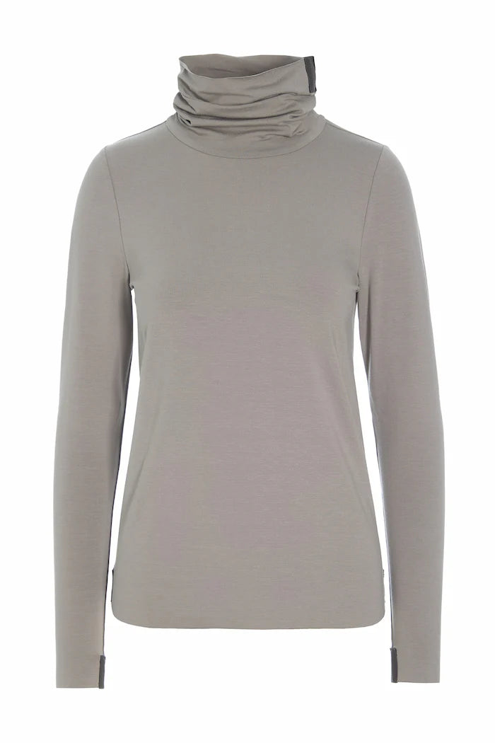 Henriette Steffensen Jersey Blouse High Neck Elephant | 96079