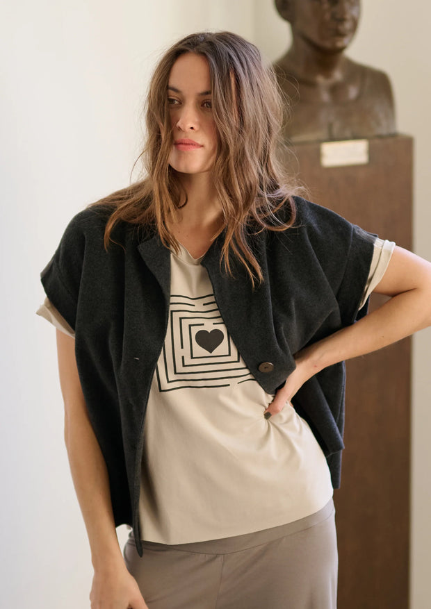 Henriette Steffensen Jersey Labyrinth Print Tee Kit | 96099