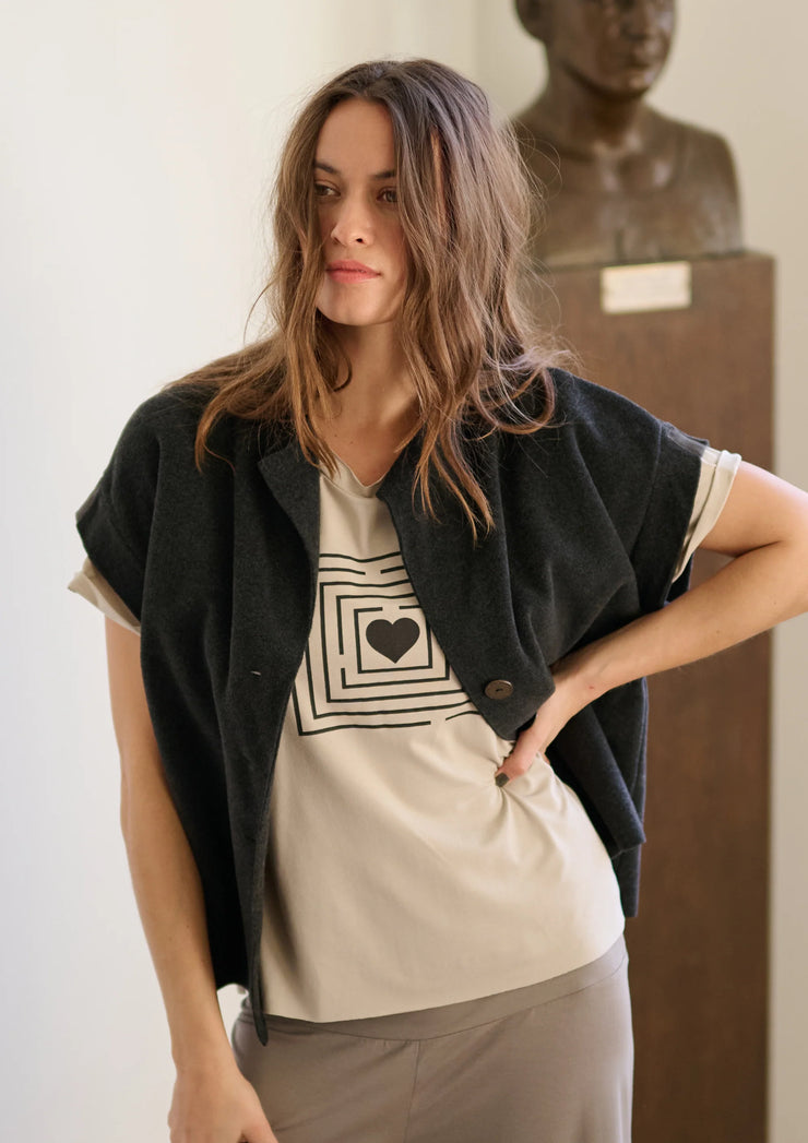 Henriette Steffensen Jersey Labyrinth Print Tee Kit | 96099