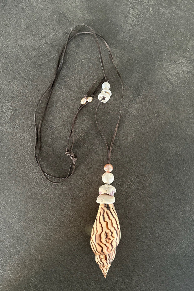 Beached Treasures Volute Shell Necklace