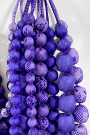 House of Wandering Silk Iris Necklace Blue/Purple