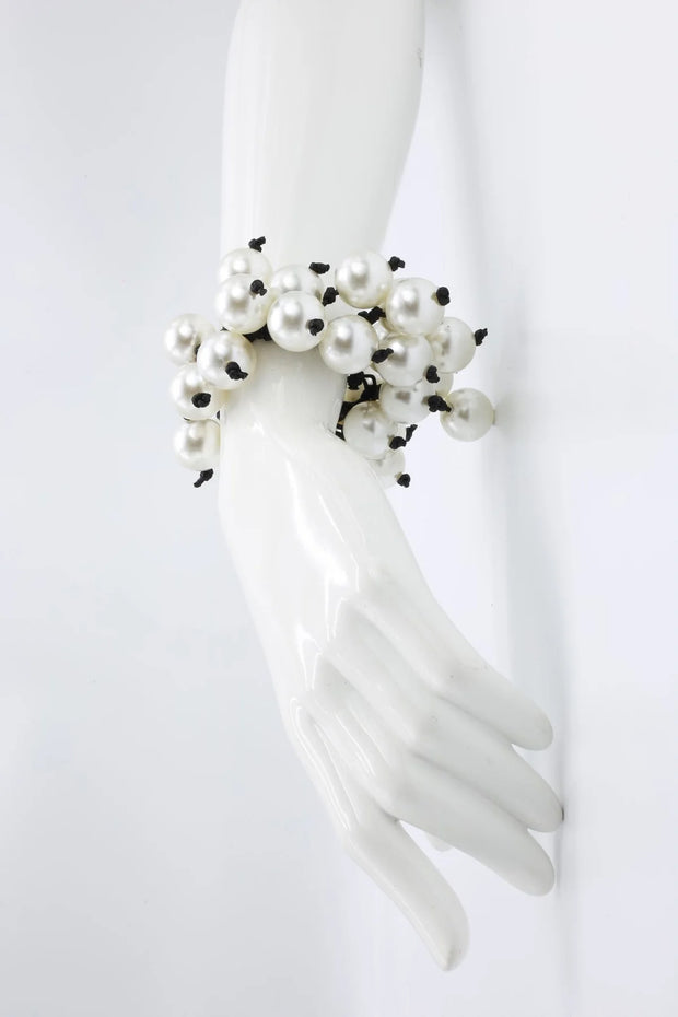 Jianhui London Faux Pearl Berry Bracelet White
