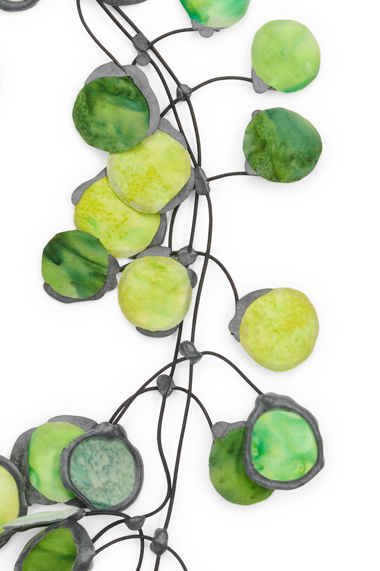 Annemieke Broenink Ink Fabric Necklace Lime